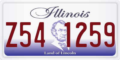 IL license plate Z541259