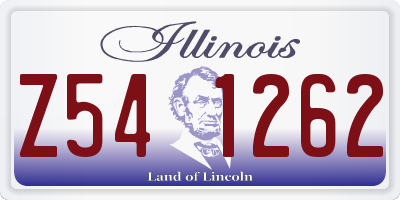 IL license plate Z541262