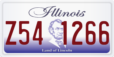 IL license plate Z541266