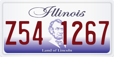 IL license plate Z541267