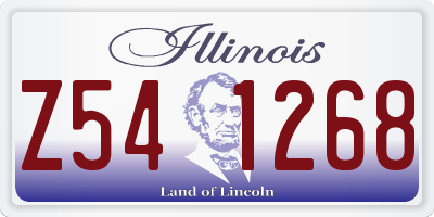 IL license plate Z541268