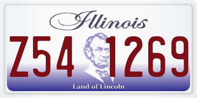 IL license plate Z541269