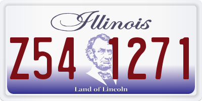 IL license plate Z541271