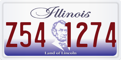IL license plate Z541274