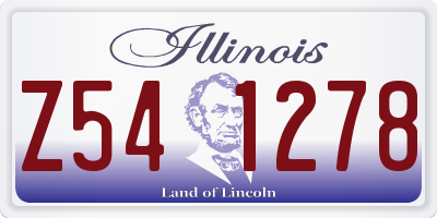 IL license plate Z541278