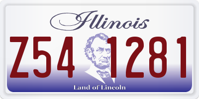 IL license plate Z541281