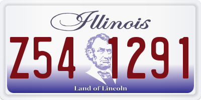 IL license plate Z541291