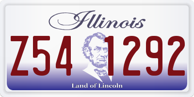 IL license plate Z541292