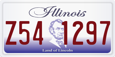 IL license plate Z541297