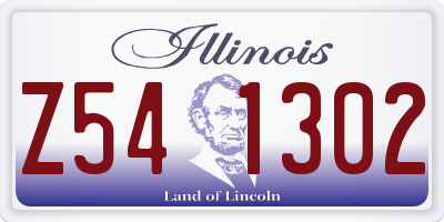 IL license plate Z541302