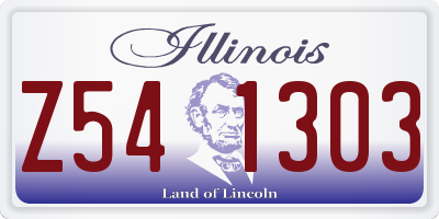 IL license plate Z541303