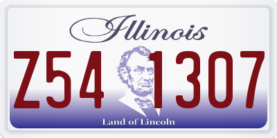 IL license plate Z541307