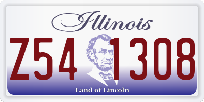 IL license plate Z541308