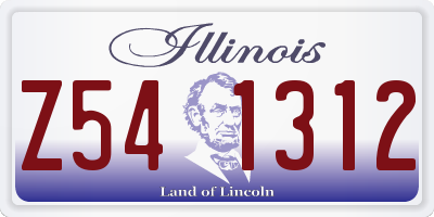 IL license plate Z541312