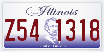 IL license plate Z541318