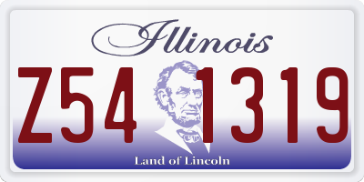 IL license plate Z541319