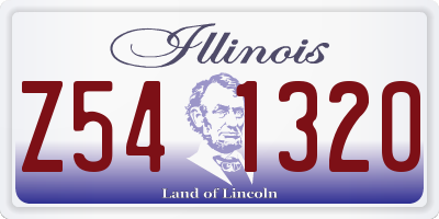 IL license plate Z541320