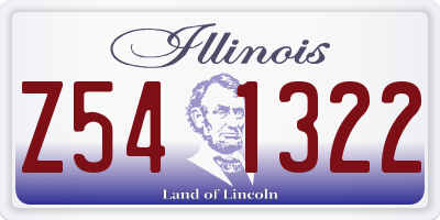 IL license plate Z541322