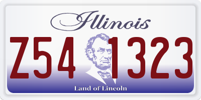 IL license plate Z541323