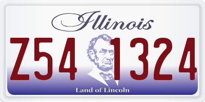 IL license plate Z541324