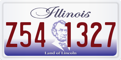 IL license plate Z541327