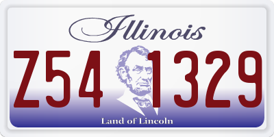 IL license plate Z541329