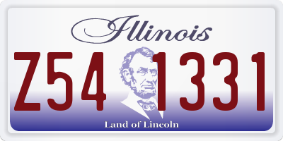 IL license plate Z541331