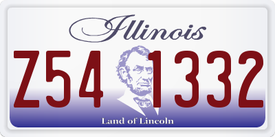 IL license plate Z541332