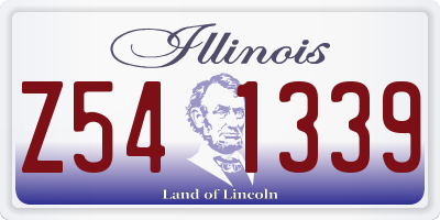 IL license plate Z541339