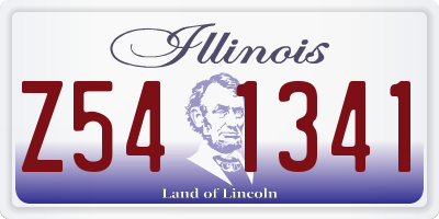 IL license plate Z541341