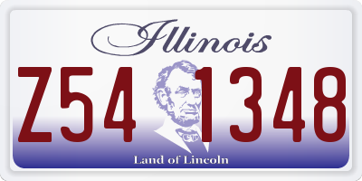 IL license plate Z541348