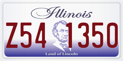 IL license plate Z541350