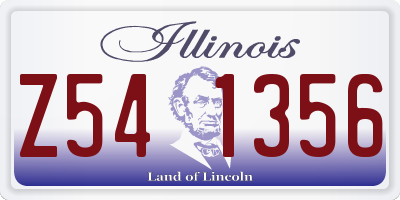 IL license plate Z541356