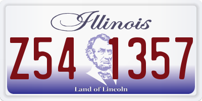 IL license plate Z541357