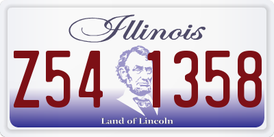IL license plate Z541358