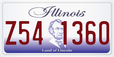 IL license plate Z541360
