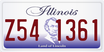IL license plate Z541361