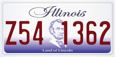 IL license plate Z541362