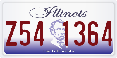 IL license plate Z541364