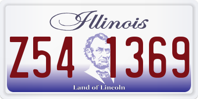 IL license plate Z541369