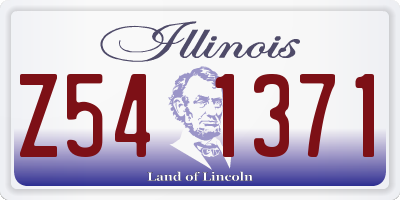 IL license plate Z541371