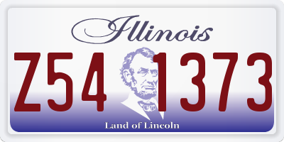 IL license plate Z541373
