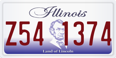 IL license plate Z541374