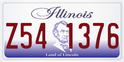 IL license plate Z541376