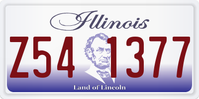 IL license plate Z541377