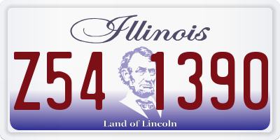 IL license plate Z541390