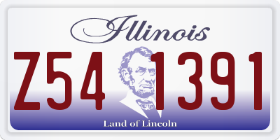 IL license plate Z541391