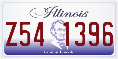 IL license plate Z541396