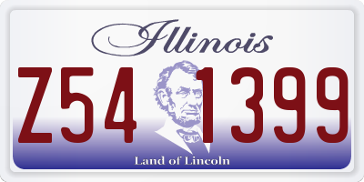 IL license plate Z541399