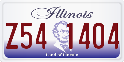 IL license plate Z541404